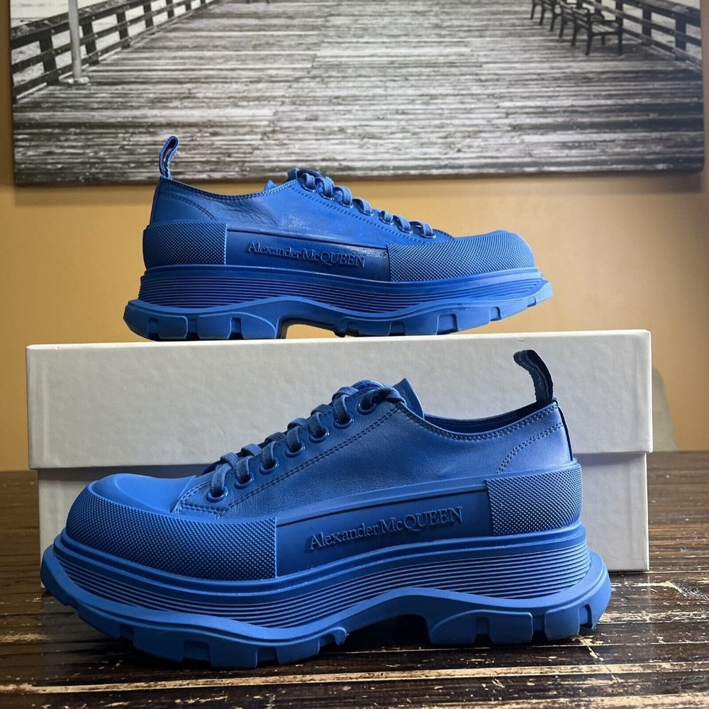 ALEXANDER MCQUEEN (627225) Men's Tread Slick Shoes Blue Size: US 7